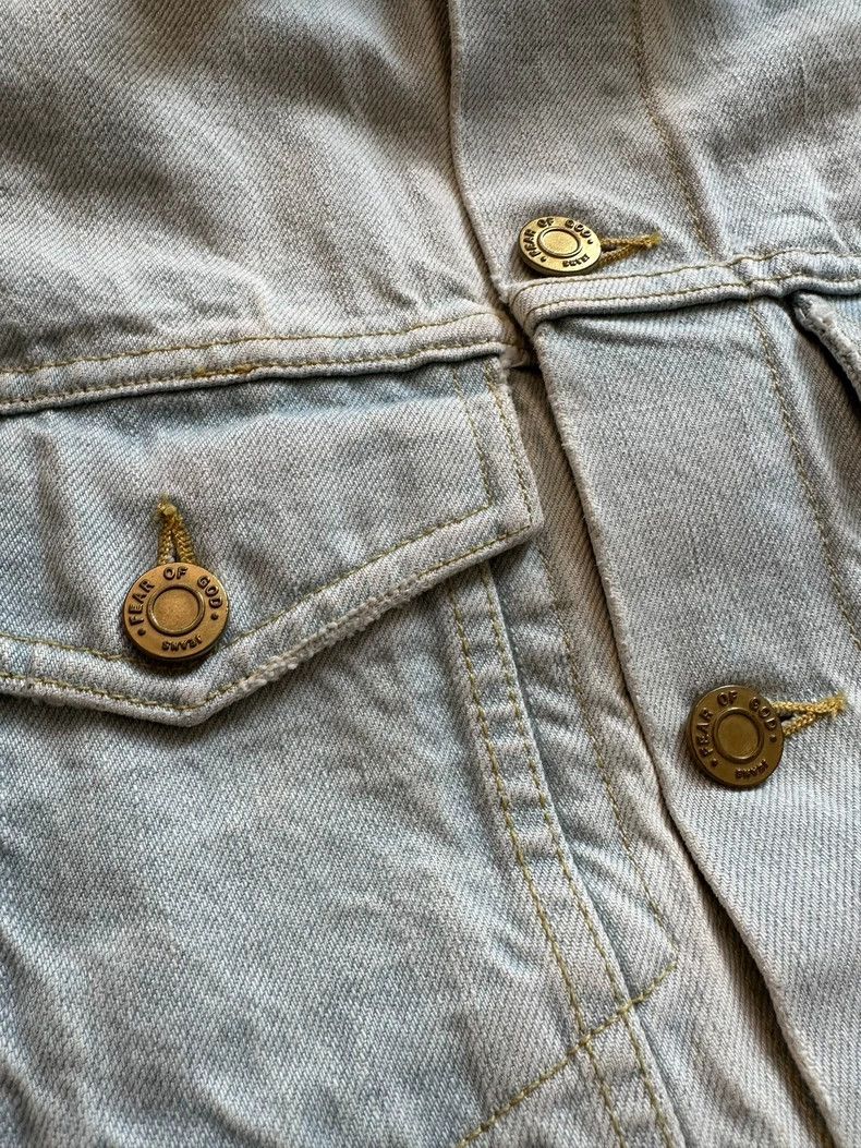 Fear of God Fear of God 5th Ice Blue Denim Jacket - dmc Size US S / EU 44-46 / 1 - 7 Thumbnail