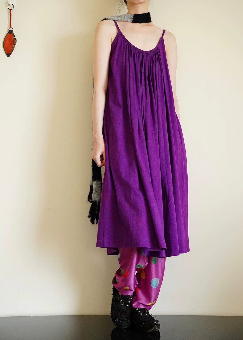 Vintage Kenzo 1978ss Grape Purple Slip Dress - dmc Size US S / EU 44-46 / 1 - 5 Thumbnail