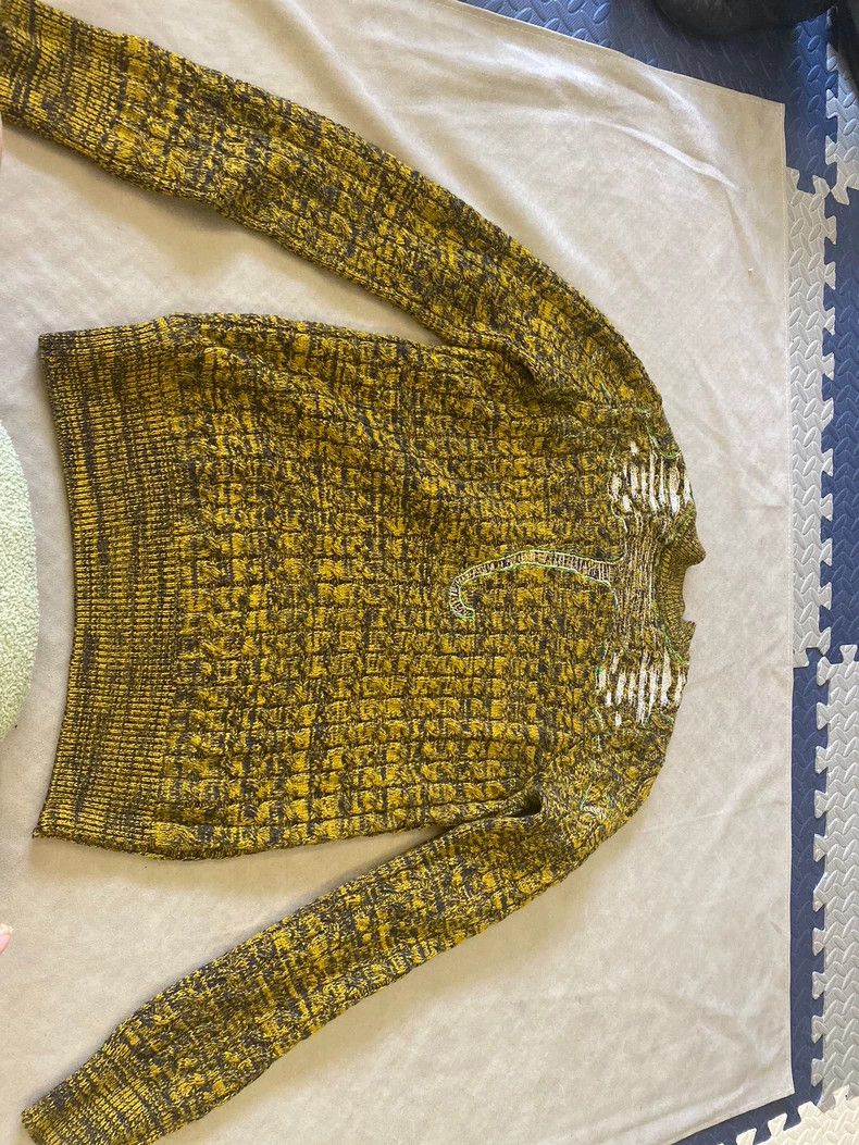 Kenzo Kenzo Tiger Head Gold Green Sweater - dmc Size US S / EU 44-46 / 1 - 4 Thumbnail