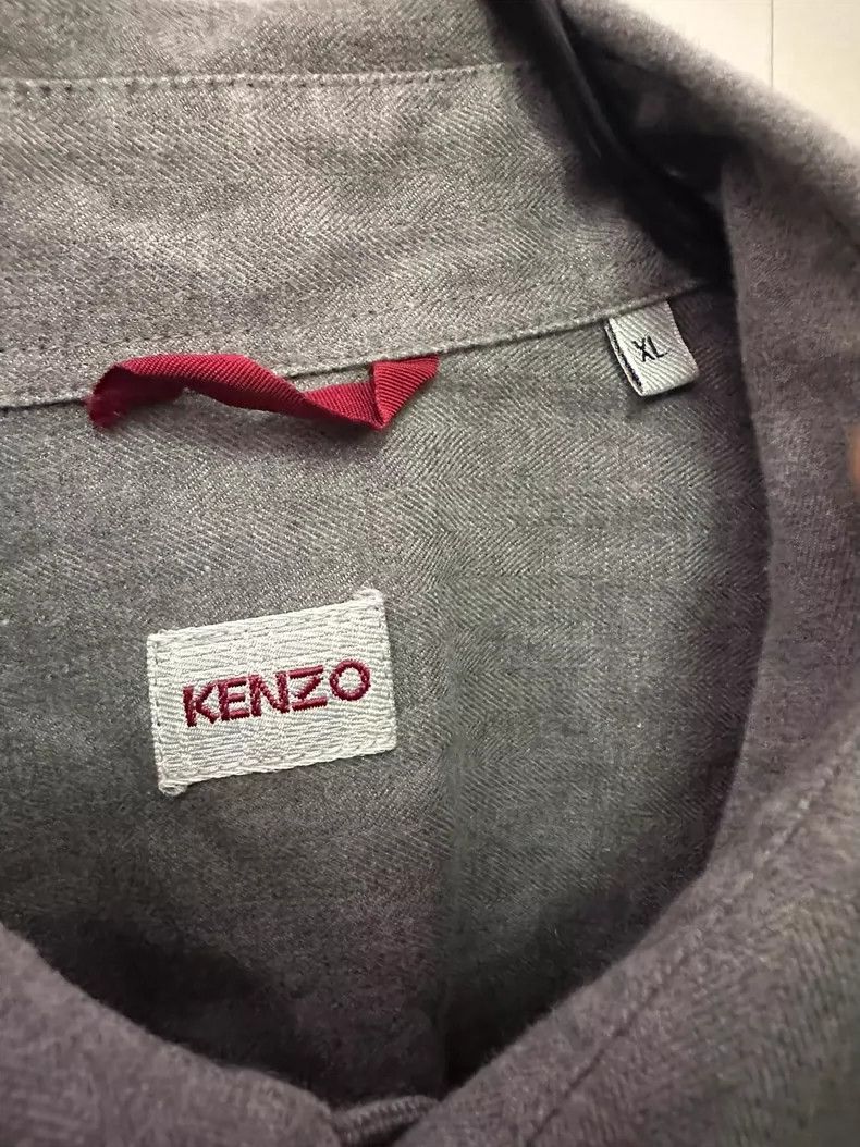 Kenzo KENZO Rose Chest Long Sleeve Shirt - dmc Size US XL / EU 56 / 4 - 3 Thumbnail