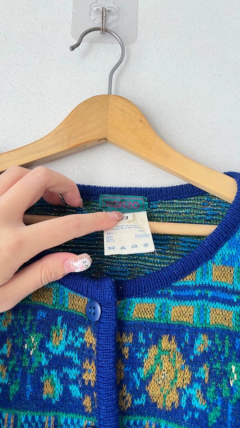 Kenzo Kenzo Embroidered Knit Cardigan - dmc Size US M / EU 48-50 / 2 - 5 Thumbnail