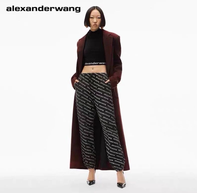 Alexander Wang Alexander Wang Logo Print Joggers - dmc Size US 34 / EU 50 - 6 Thumbnail