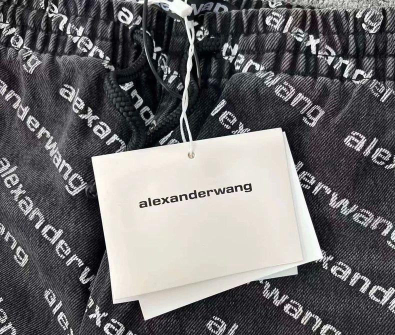 Alexander Wang Alexander Wang Logo Print Joggers - dmc Size US 34 / EU 50 - 5 Thumbnail