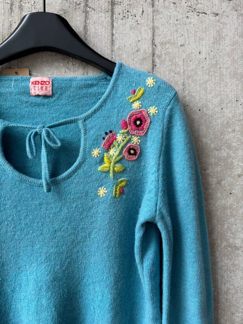 Kenzo Kenzo Vintage Embroidered Knit Sweater - dmc Size US S / EU 44-46 / 1 - 4 Thumbnail