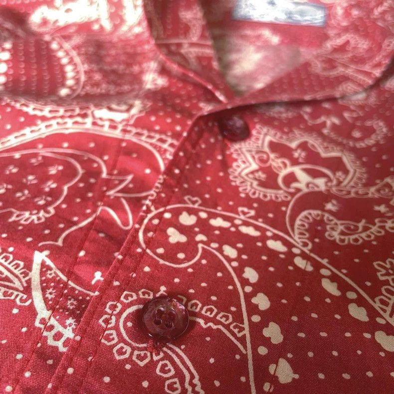 Kenzo Vintage Kenzo Red Print Shirt - dmc Size US M / EU 48-50 / 2 - 4 Thumbnail