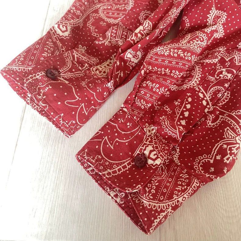 Kenzo Vintage Kenzo Red Print Shirt - dmc Size US M / EU 48-50 / 2 - 6 Thumbnail