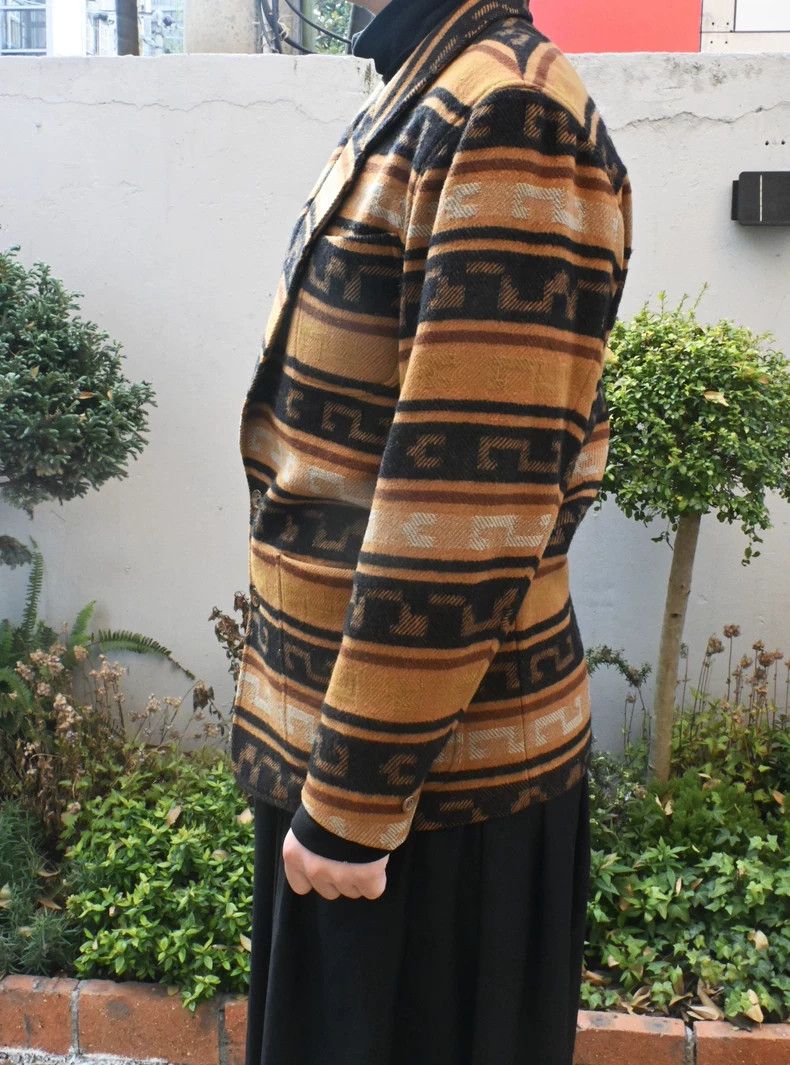 Vintage KENZO Vintage Wool Patterned Blazer Jacket - dmc Size US M / EU 48-50 / 2 - 4 Thumbnail