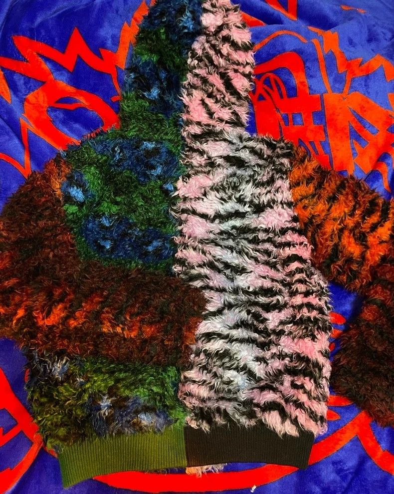 Kenzo Kenzo Multicolor Furry Pattern Sweater - dmc Size US L / EU 52-54 / 3 - 2 Thumbnail