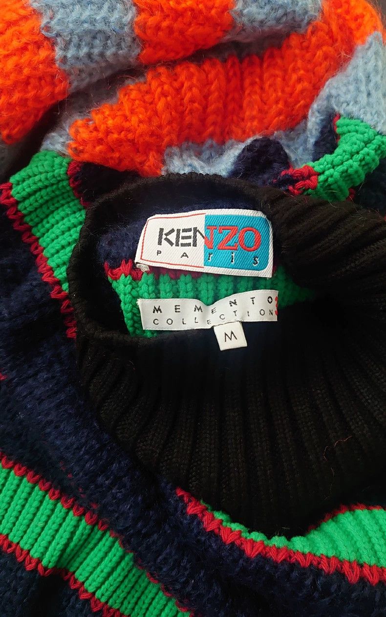 Kenzo Kenzo Striped Turtleneck Sweater - dmc Size US S / EU 44-46 / 1 - 2 Thumbnail
