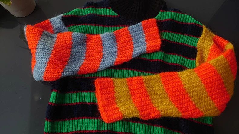 Kenzo Kenzo Striped Turtleneck Sweater - dmc Size US S / EU 44-46 / 1 - 5 Thumbnail