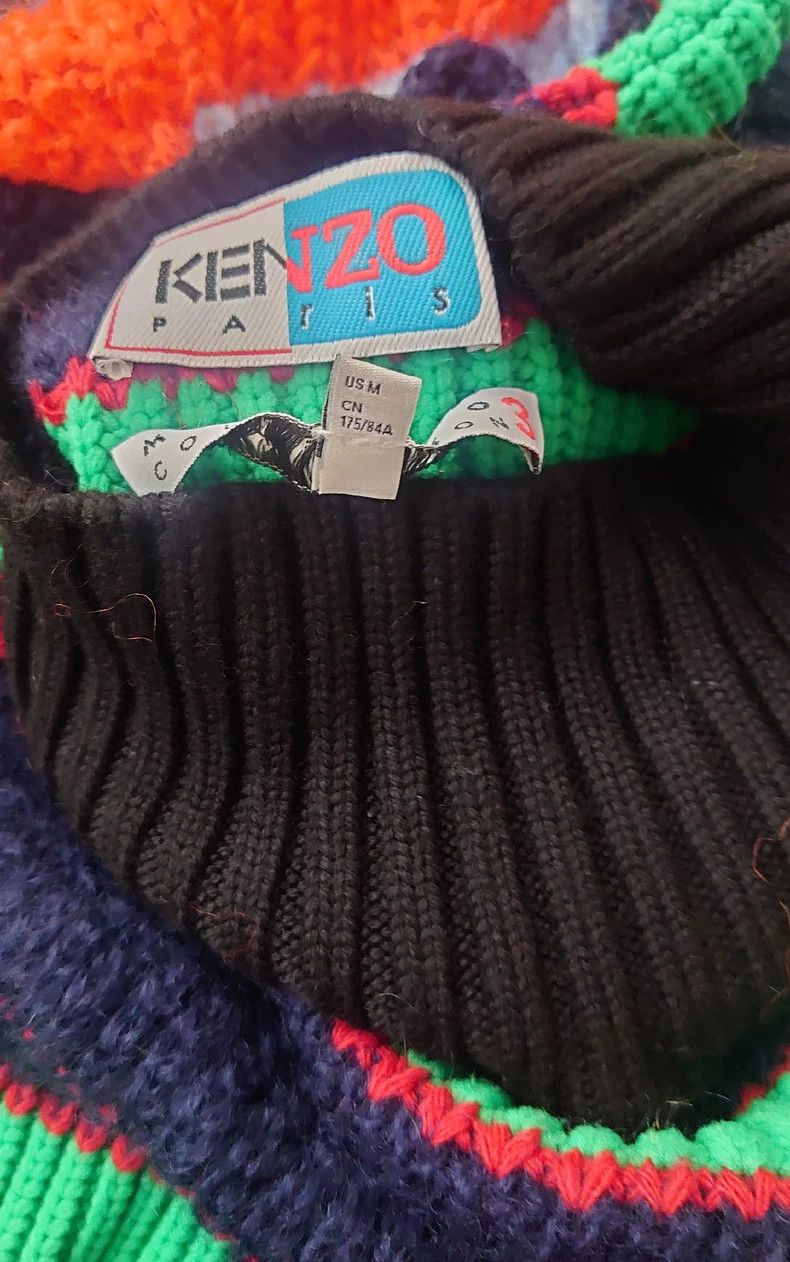 Kenzo Kenzo Striped Turtleneck Sweater - dmc Size US S / EU 44-46 / 1 - 3 Thumbnail