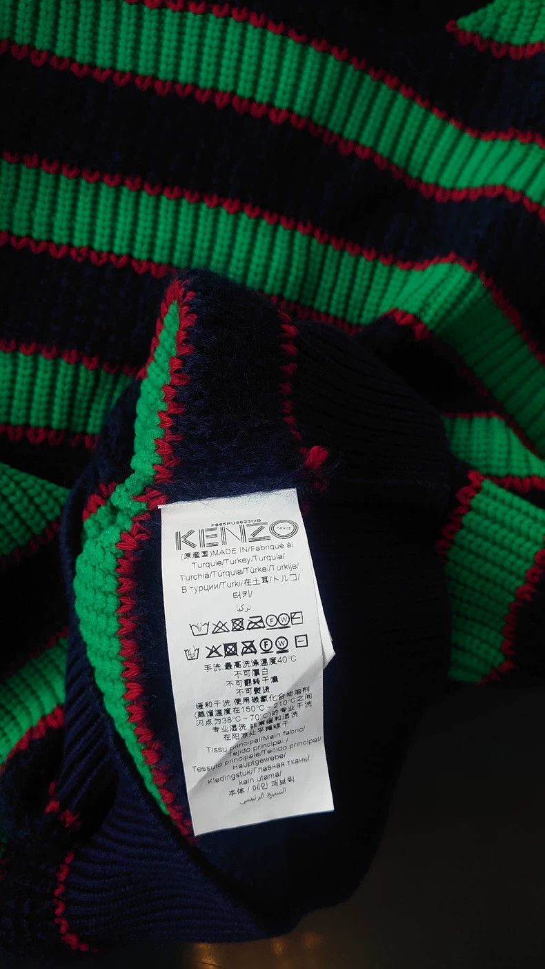 Kenzo Kenzo Striped Turtleneck Sweater - dmc Size US S / EU 44-46 / 1 - 4 Thumbnail