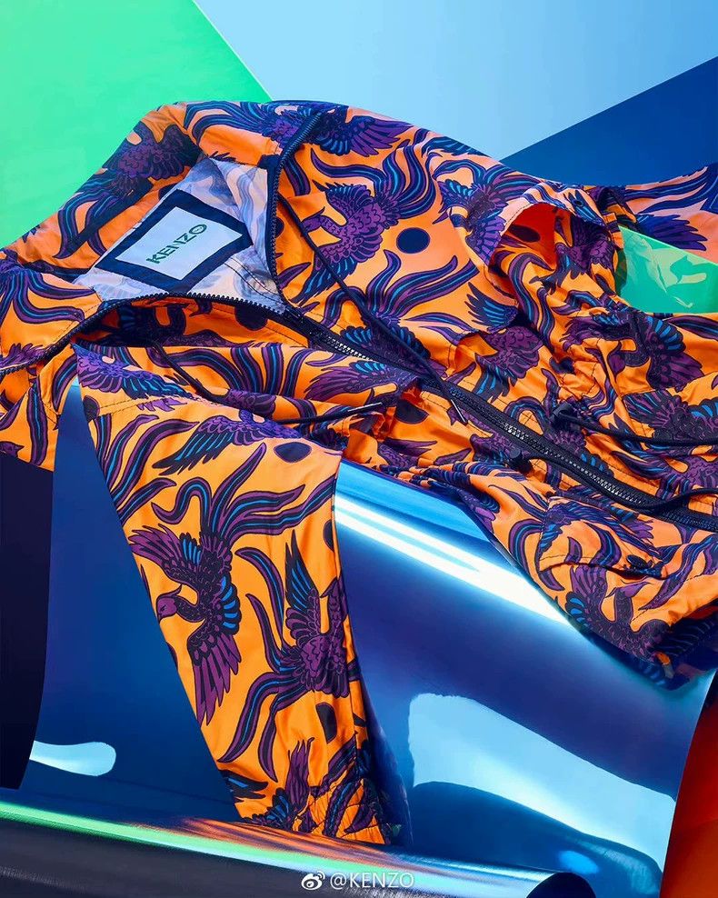 Kenzo Kenzo Printed Windbreaker Jacket - dmc Size US S / EU 44-46 / 1 - 5 Thumbnail