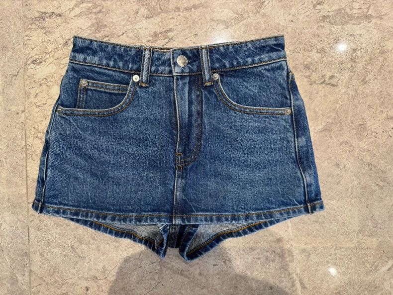 Alexander Wang Alexander Wang Denim Shorts Skirt - dmc Size US 26 / EU 42 - 4 Thumbnail