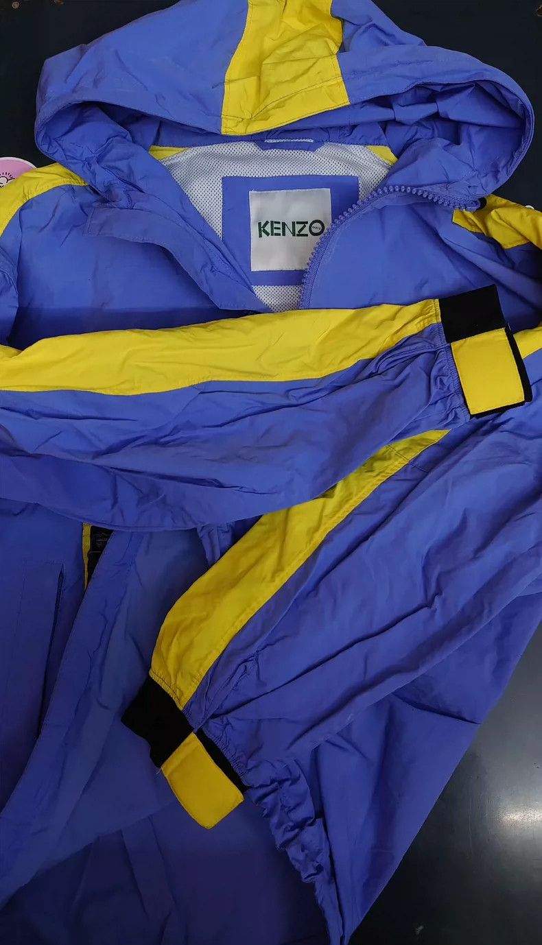 Kenzo Kenzo Blue Yellow Jacket - dmc Size US S / EU 44-46 / 1 - 4 Thumbnail
