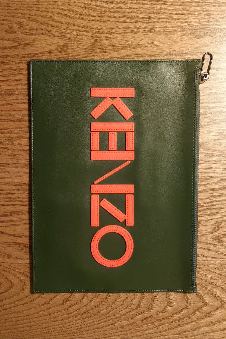 Kenzo Kenzo Green Logo Clutch Bag - dmc Size ONE SIZE - 2 Thumbnail