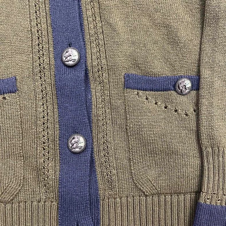 Chanel Chanel V-Neck Green Cardigan Coat - dmc Size US S / EU 44-46 / 1 - 4 Thumbnail