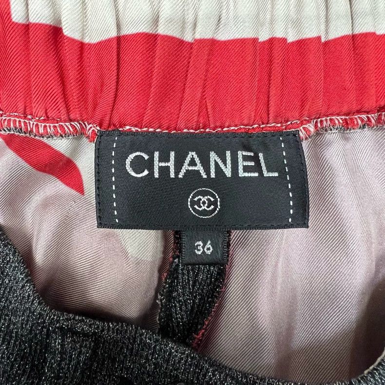 Chanel Chanel Gray Silver Thread Wide-Leg Casual Pants - dmc Size US 36 / EU 52 - 6 Thumbnail