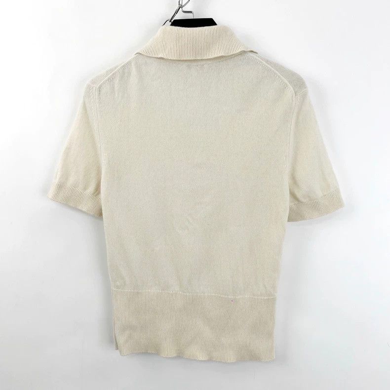Chanel Chanel Pearl Button Collar Knit Top - dmc Size US M / EU 48-50 / 2 - 2 Thumbnail