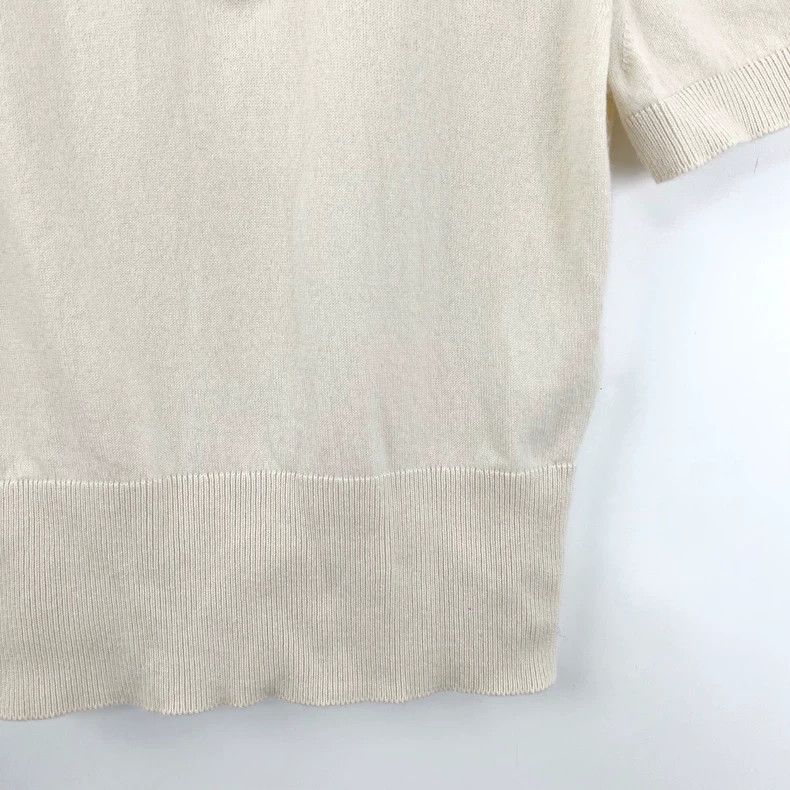 Chanel Chanel Pearl Button Collar Knit Top - dmc Size US M / EU 48-50 / 2 - 5 Thumbnail