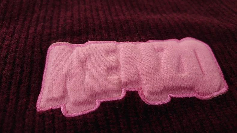 Kenzo Kenzo Maroon Knit Sweater with Pink Logo - dmc Size US M / EU 48-50 / 2 - 3 Thumbnail