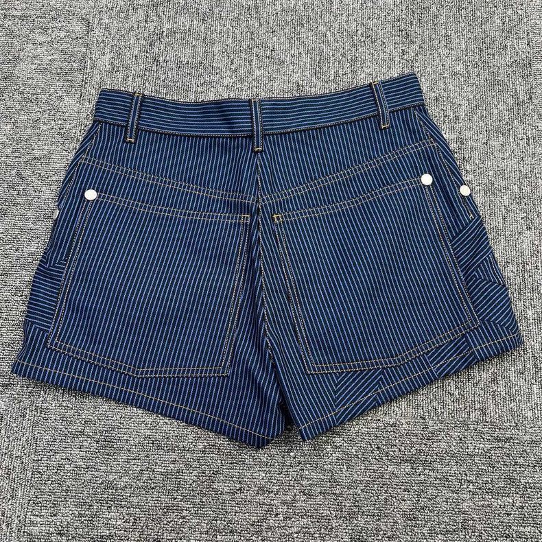 Chanel Chanel Blue Black Stripe Denim Shorts - dmc Size US 36 / EU 52 - 2 Thumbnail