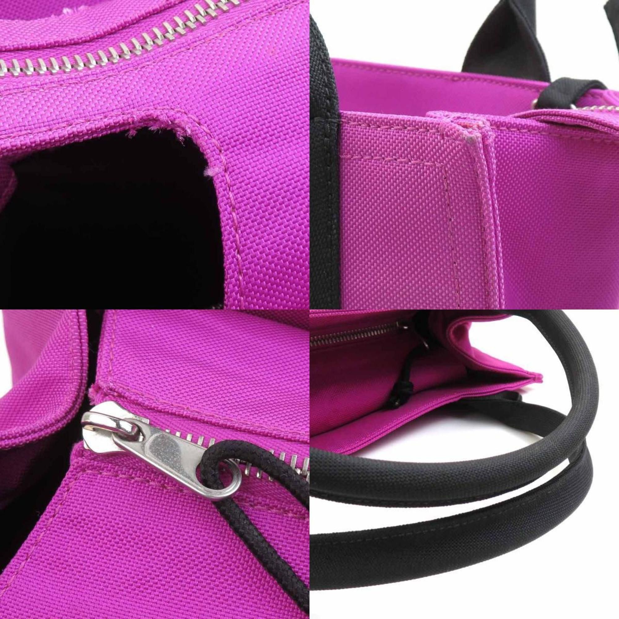 Balenciaga Balenciaga Handbag Shoulder Bag Canvas Purple Black Women's e60831a Size ONE SIZE - 4 Thumbnail