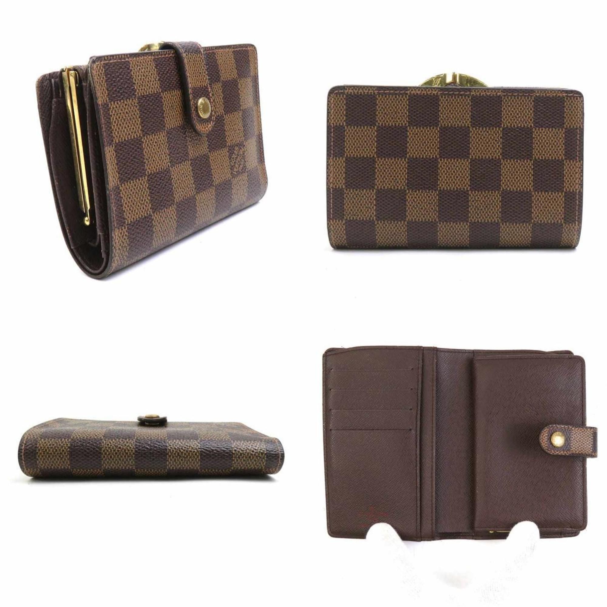 Louis Vuitton Louis Vuitton Damier Portefeuille Viennois Bifold Wallet in Canvas, Brown and Gold, Women's, N61664 e60855k Size ONE SIZE - 2 Thumbnail