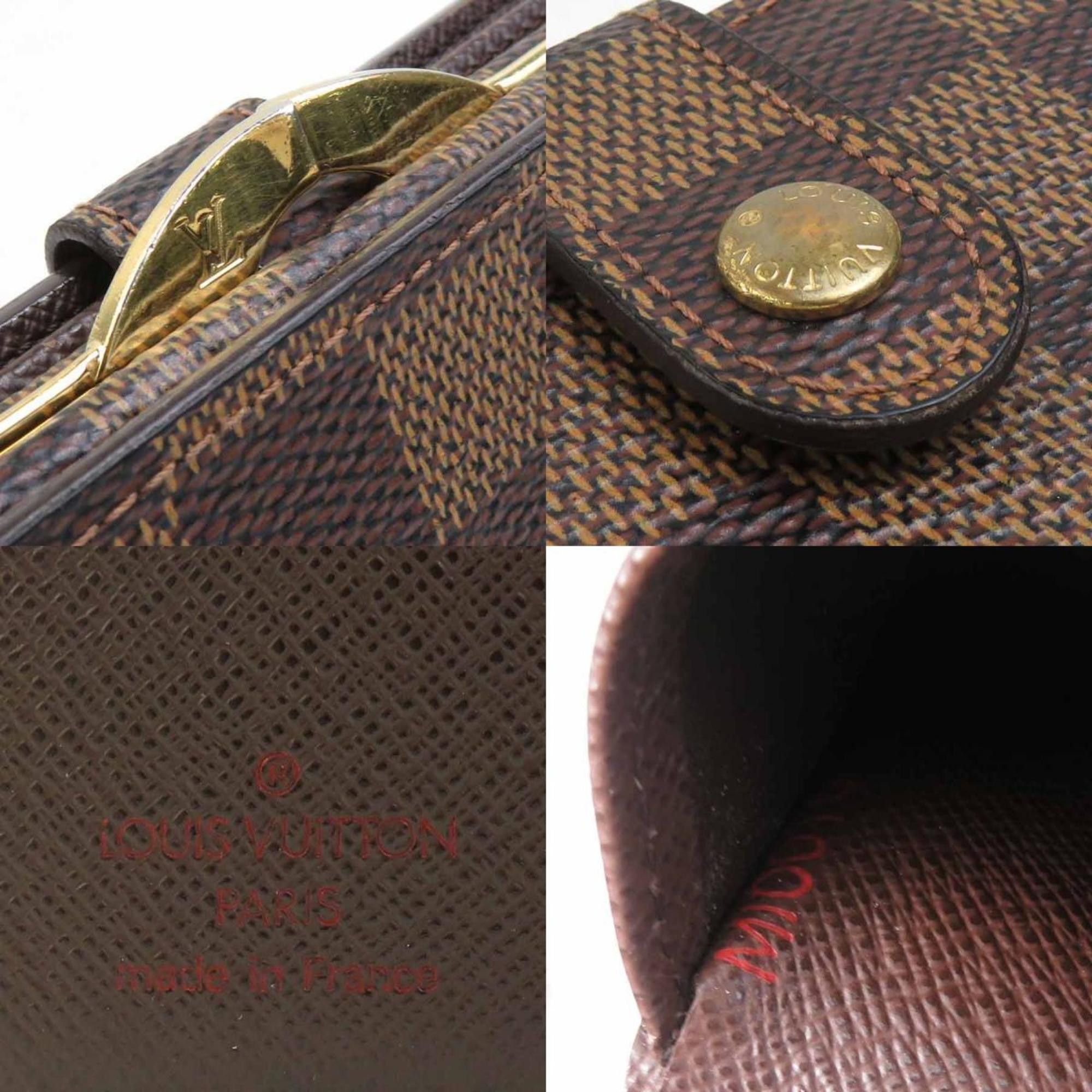 Louis Vuitton Louis Vuitton Damier Portefeuille Viennois Bifold Wallet in Canvas, Brown and Gold, Women's, N61664 e60855k Size ONE SIZE - 5 Thumbnail