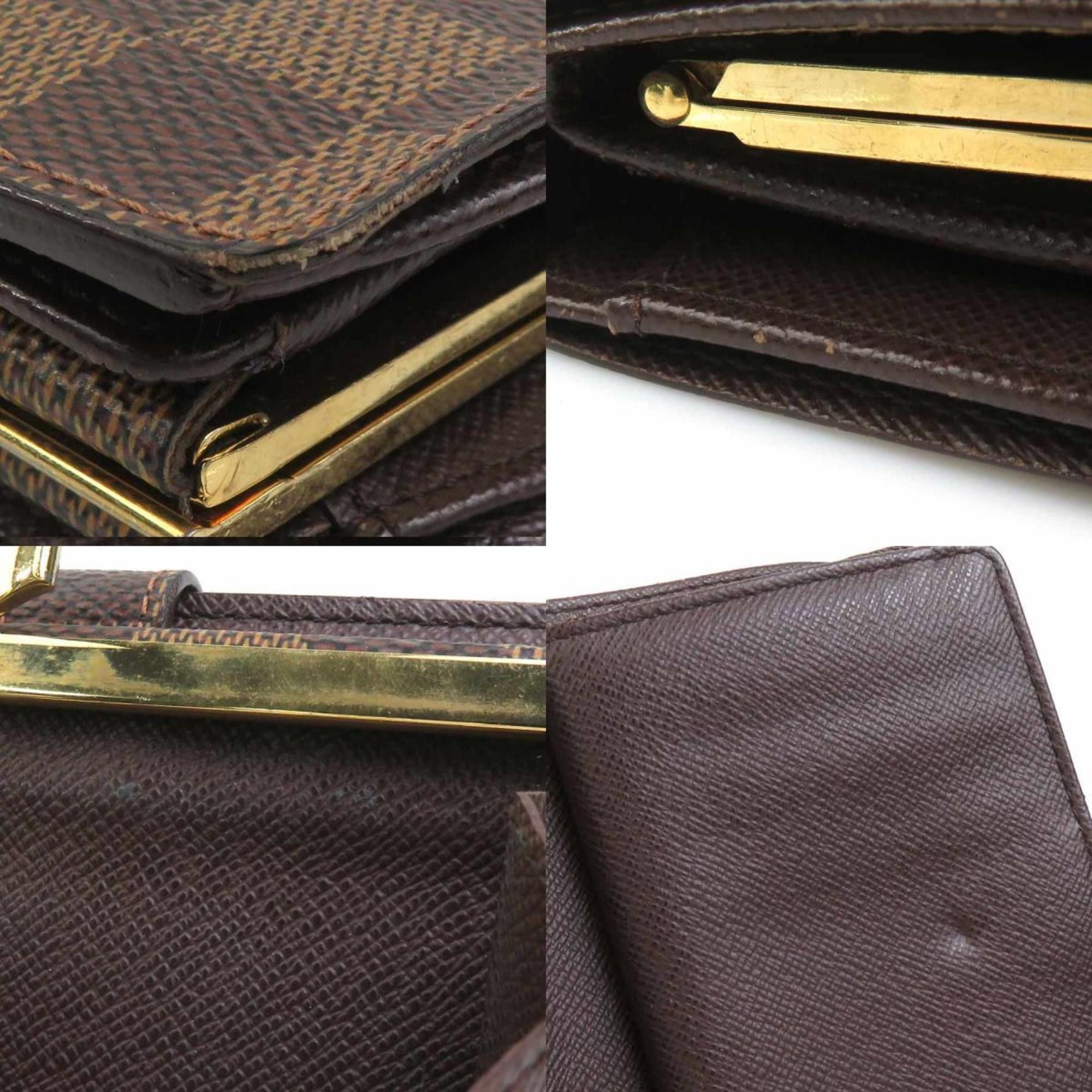 Louis Vuitton Louis Vuitton Damier Portefeuille Viennois Bifold Wallet in Canvas, Brown and Gold, Women's, N61664 e60855k Size ONE SIZE - 4 Thumbnail