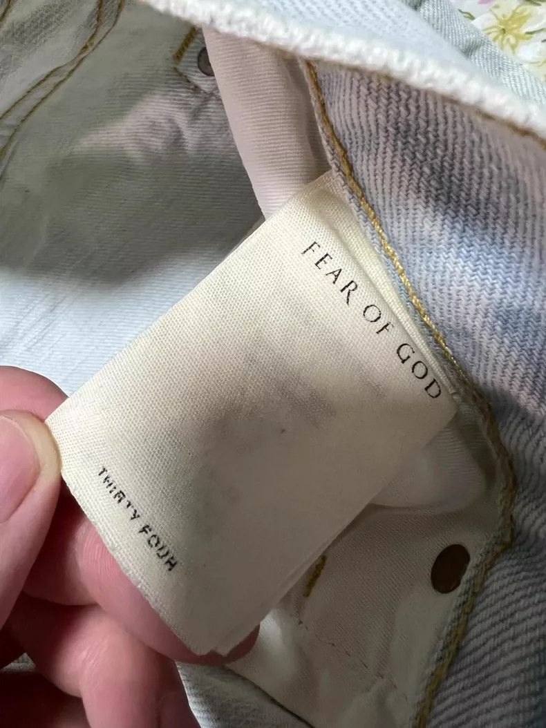 Fear of God Fear of God 5th Main Line Washed Light Blue Jeans - dmc Size US 34 / EU 50 - 4 Thumbnail
