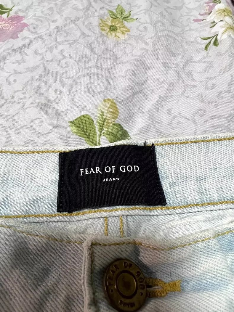 Fear of God Fear of God 5th Main Line Washed Light Blue Jeans - dmc Size US 34 / EU 50 - 3 Thumbnail