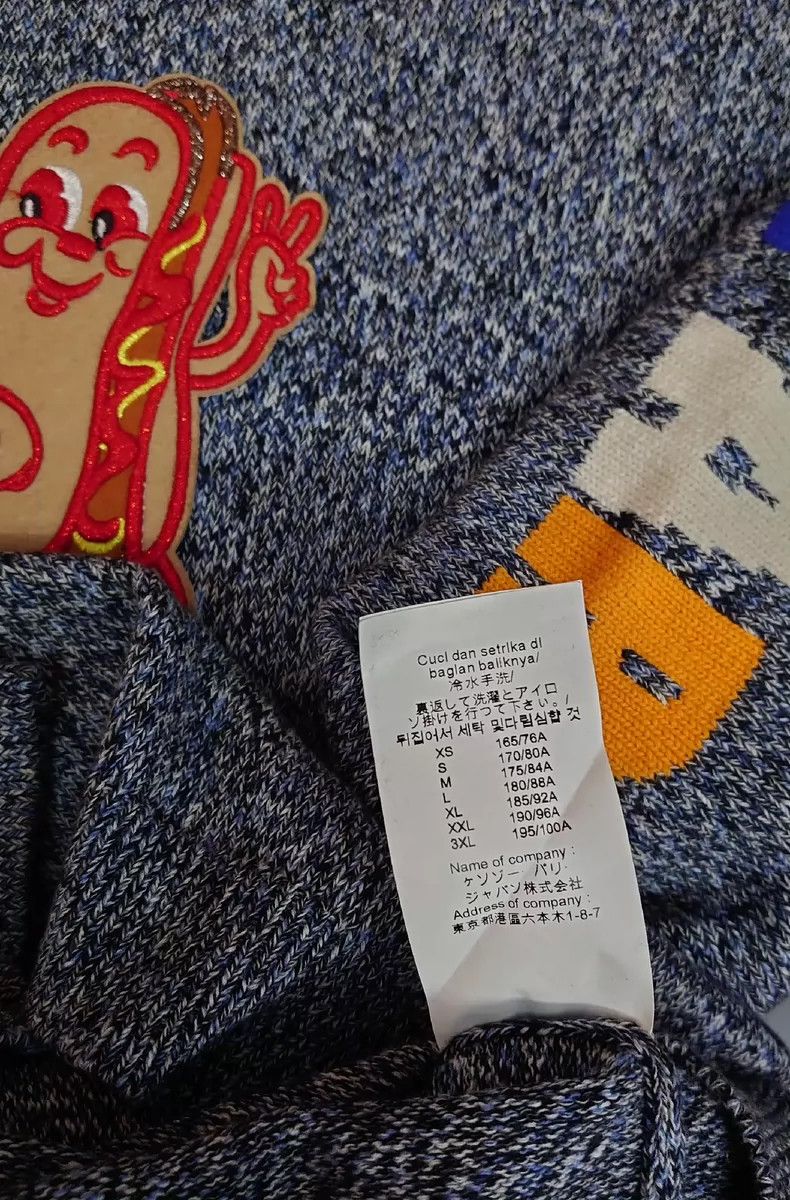 Kenzo Gray Knit Sweater with Cartoon - dmc