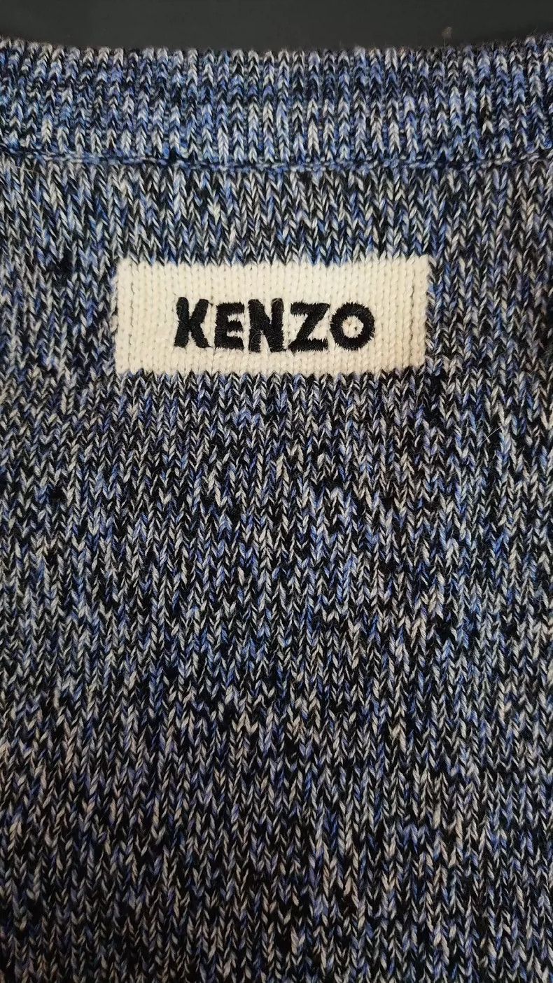 Kenzo Gray Knit Sweater with Cartoon - dmc
