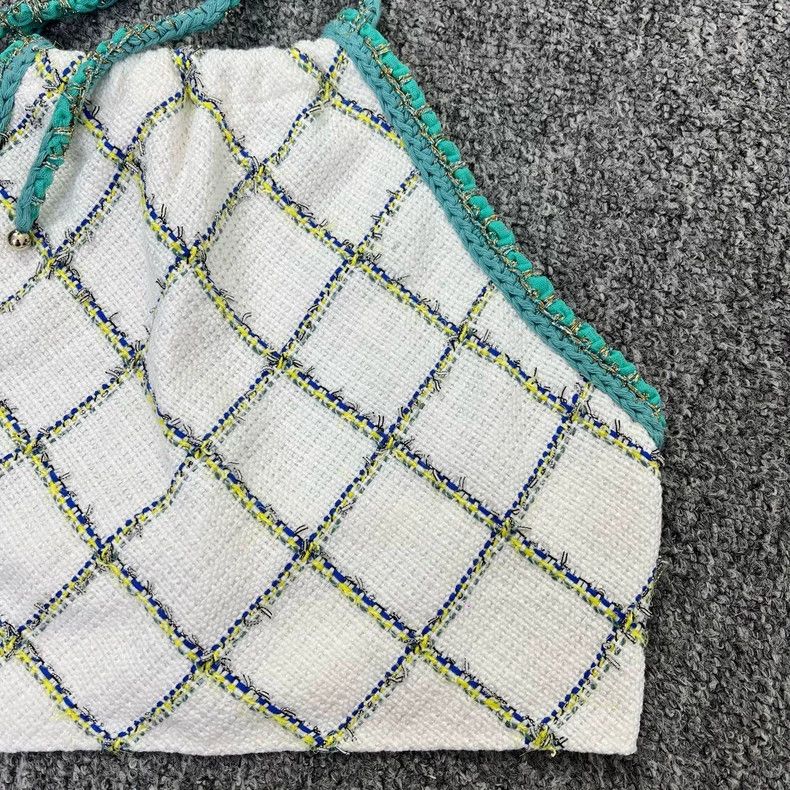 Chanel Chanel Woven Plaid Halter Top - dmc Size US XS / EU 42 / 0 - 3 Thumbnail