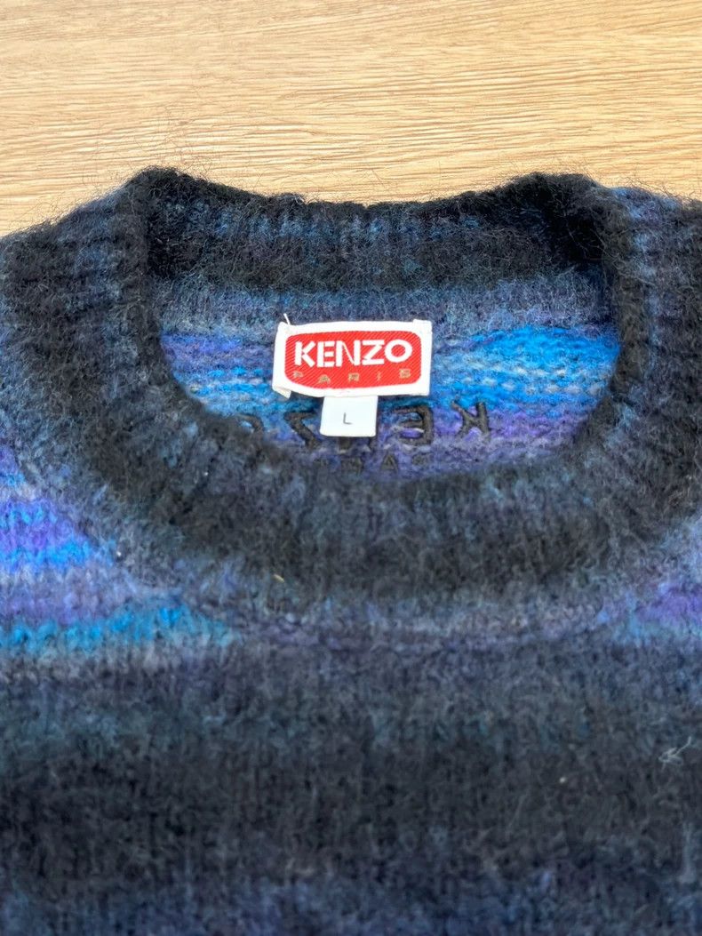 Kenzo Kenzo Blue Striped Wool Sweater Men - dmc Size US L / EU 52-54 / 3 - 4 Thumbnail
