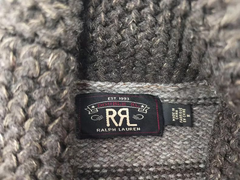 RRL Men's Knit Sweater Cardigan - dmc