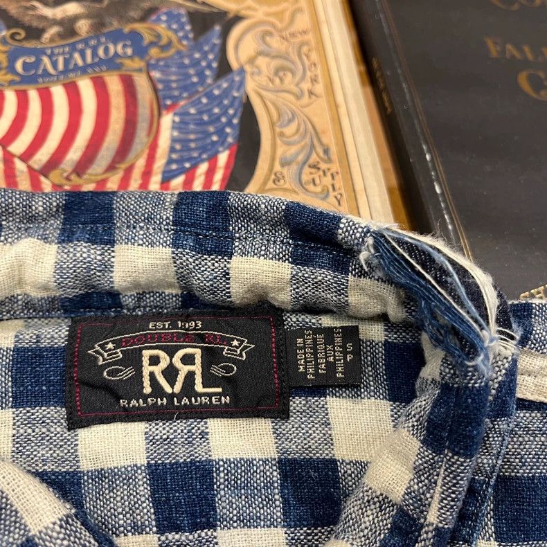 RRL Ralph Lauren RRL Plaid Patch Distressed Flannel Shirt - dmc Size US S / EU 44-46 / 1 - 9 Thumbnail