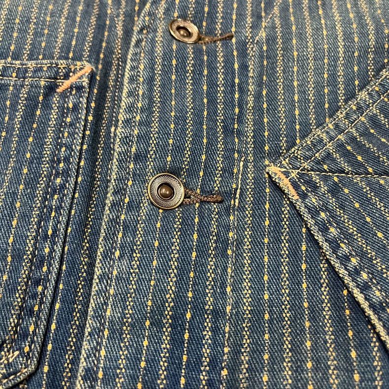 RRL Ralph Lauren RRL Indigo Striped Denim Vest - dmc Size US S / EU 44-46 / 1 - 8 Thumbnail