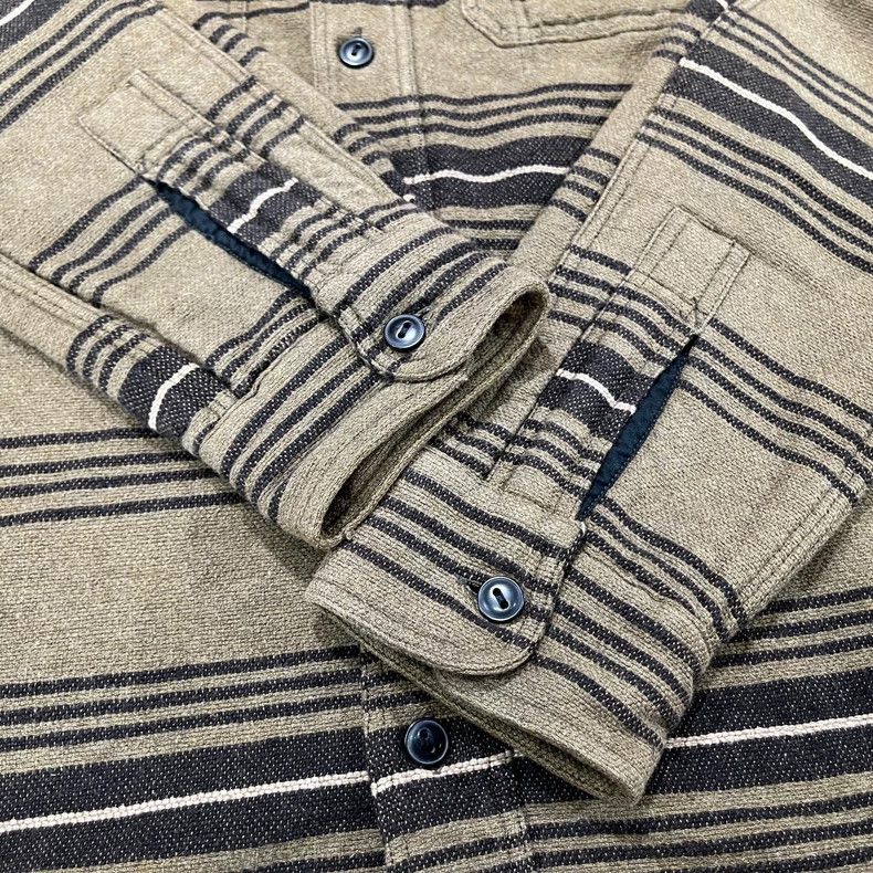 RRL Ralph Lauren RRL Striped Button-Up Shirt - dmc Size US M / EU 48-50 / 2 - 9 Thumbnail