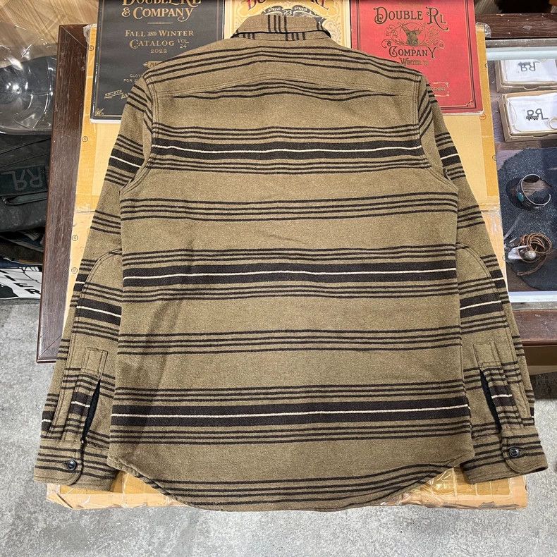RRL Ralph Lauren RRL Striped Button-Up Shirt - dmc Size US M / EU 48-50 / 2 - 3 Thumbnail