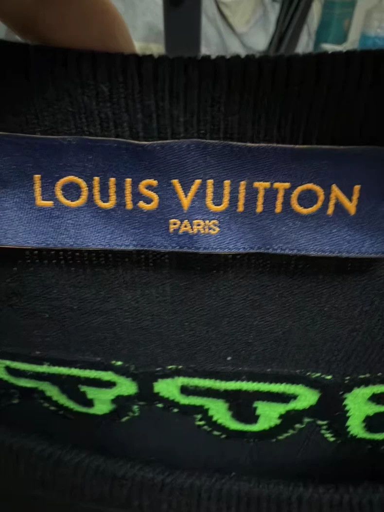 Louis Vuitton Louis Vuitton LV 1854 Black Green Knit Tee - dmc Size US XL / EU 56 / 4 - 3 Thumbnail