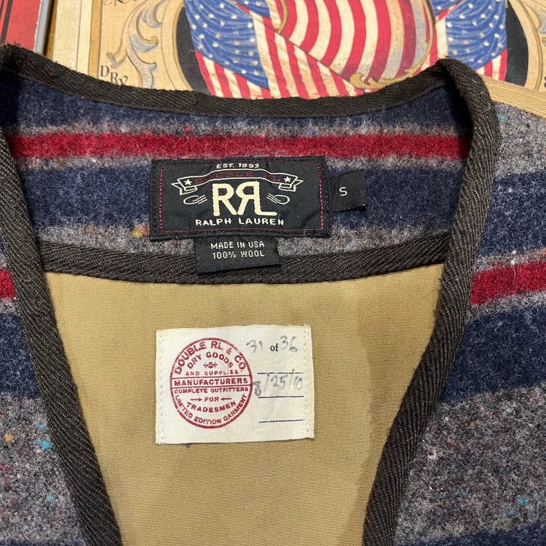RRL Ralph Lauren RRL Limited Edition Striped Vest - dmc Size US S / EU 44-46 / 1 - 3 Thumbnail