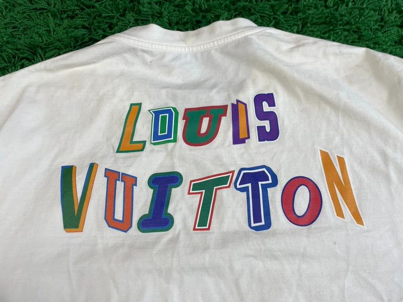 Louis Vuitton Louis Vuitton NBA collaboration colorful logo short-sleeve shirt - dmc Size US XL / EU 56 / 4 - 4 Thumbnail