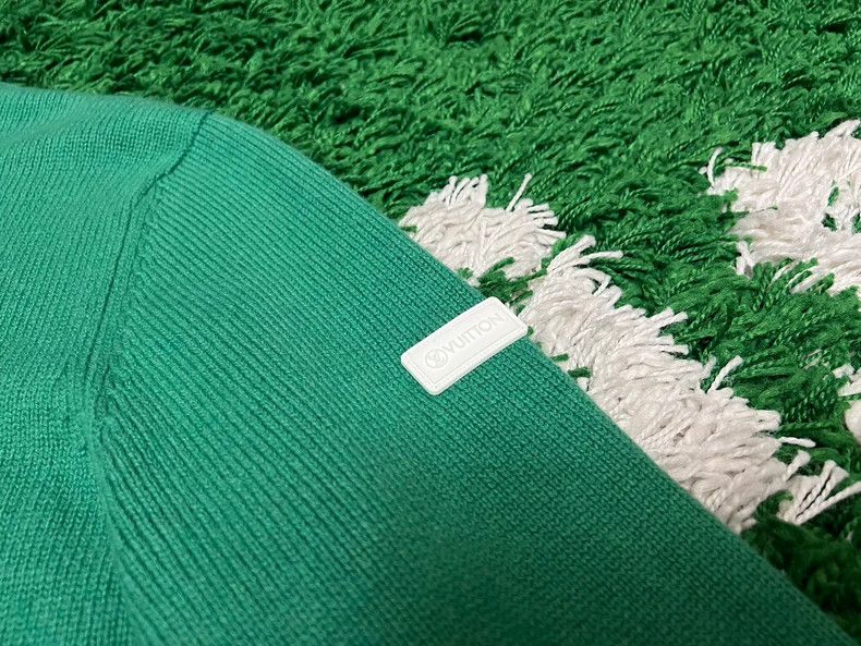 Louis Vuitton Louis Vuitton Green Zip Sleeve Sweater - dmc Size US L / EU 52-54 / 3 - 3 Thumbnail