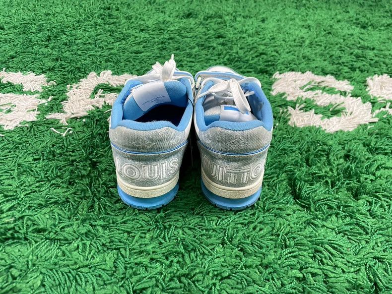 Louis Vuitton Louis Vuitton LV Trainer Blue Sneakers - dmc Size US 6.5 / EU 39-40 - 4 Thumbnail