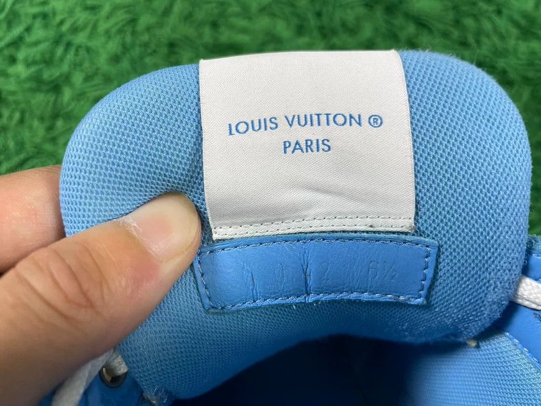Louis Vuitton Louis Vuitton LV Trainer Blue Sneakers - dmc Size US 6.5 / EU 39-40 - 8 Thumbnail