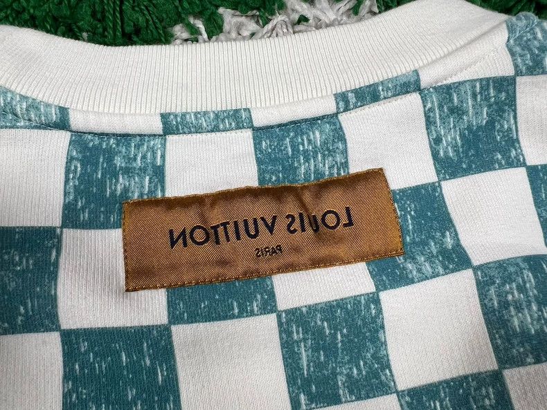 Louis Vuitton Louis Vuitton White Green Check Sweatshirt - dmc Size US L / EU 52-54 / 3 - 6 Thumbnail