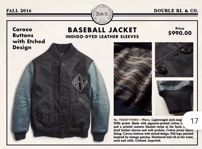 RRL Ralph Lauren RRL Indigo Dyed Leather Sleeve Bomber Jacket - dmc Size US S / EU 44-46 / 1 - 9 Thumbnail