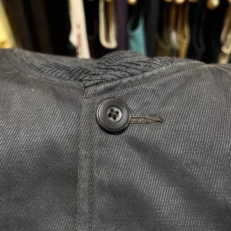 RRL Ralph Lauren RRL Indigo Dyed Leather Sleeve Bomber Jacket - dmc Size US S / EU 44-46 / 1 - 6 Thumbnail